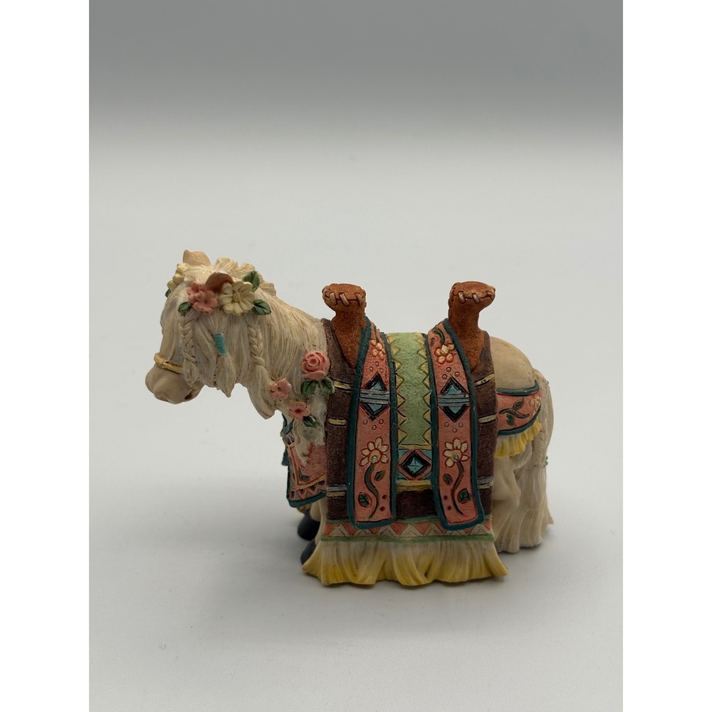 Enesco Friends of the Feather Horse Figurine Karen Hahn 475289 1998 Collectible